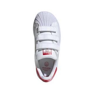 adidas ORIGINALS SUPERSTAR CF C 儿童休闲运动鞋 FX7170 白/浅猩红 28码