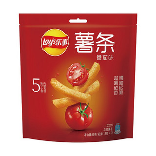Le' 乐事 Lay's）薯条 番茄味18gx5包 百事食品 休闲零食 真脆薯条