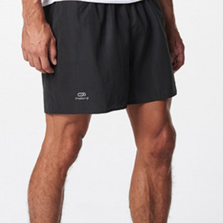 DECATHLON 迪卡侬 RUN DAY EKIDEN SHORTS 男子运动短裤 8238572 黑色 L