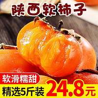 沙窝曙光 火晶柿子 正宗软柿子水果脆柿子当季时令新鲜水果 30粒（约4斤）