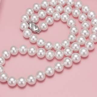 gN pearl 京润珍珠 芳华925银珍珠项链 50cm 8-9mm 插棒扣款