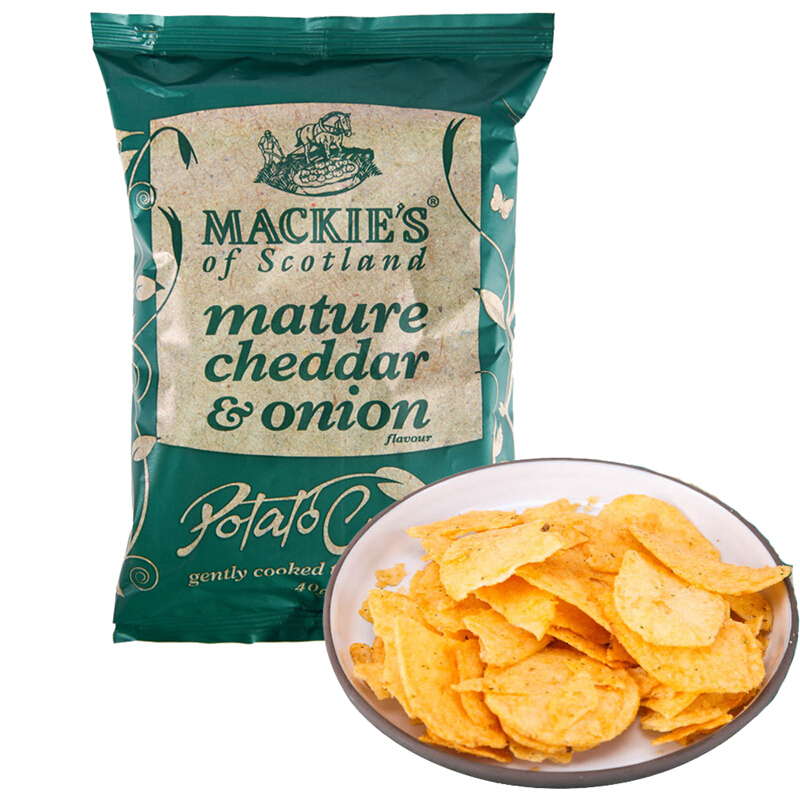 MACKIE’S 哈得斯 薯片 切达奶酪洋葱味