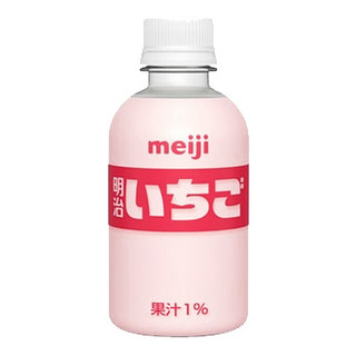 meiji 明治 牛奶饮料 草莓味 220ml*3瓶