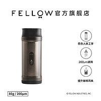 FELLOW咖啡细粉筛粉器SHIMMY200μm不锈钢精细滤网过滤细粉 透明哑光黑 200μm