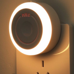 NVC Lighting 雷士照明 LED圆形小夜灯 暖黄光 开关款