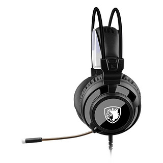 SADES 赛德斯 G2A 耳罩式头戴式有线耳机 黑色 双3.5mm