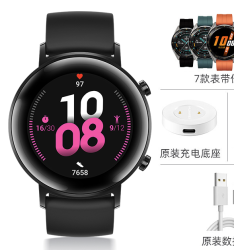 huawei 华为 watch gt2  智能手表 42mm 女款 幻夜黑