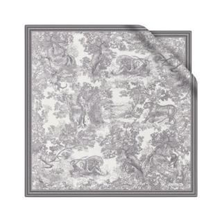 Dior 迪奥 TOILE DE JOUY 女士方巾 91JOU090I601_C818 灰色 90*90cm