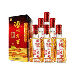 LUZHOULAOJIAO 泸州老窖 六年窖头曲 52度 浓香型白酒 500mL*6瓶 整箱装