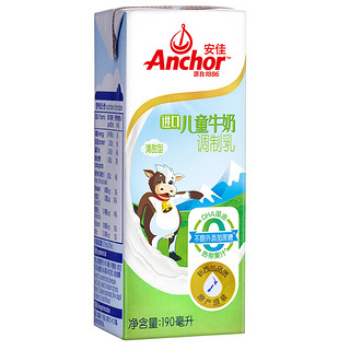 Anchor 安佳 清甜型 儿童牛奶 190ml*12盒 礼盒装