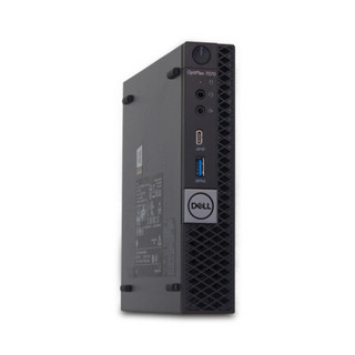 DELL 戴尔 OptiPlex 7070 Micro 27英寸 商务台式机 黑色 (酷睿i7-9700、核芯显卡、16GB、512GB SSD+1TB HDD、风冷)