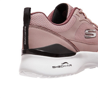 Skechers斯凯奇女子时尚跳色绑带运动鞋舒适跑鞋149663 MVE茱萸粉 35.5