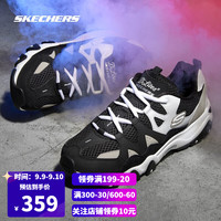 SKECHERS 斯凯奇 男女同款怪兽甜心小白鞋厚底增高休闲运动鞋老爹鞋99999693 黑色/白色BKW 36.5