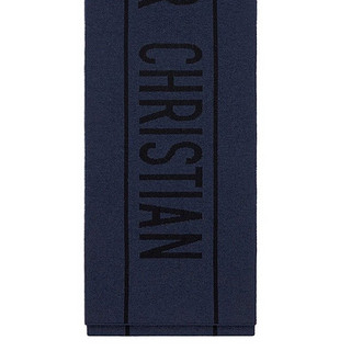 Dior 迪奥 Christian Dior 女士羊毛围巾 01DSI354I103 蓝色 200*30cm
