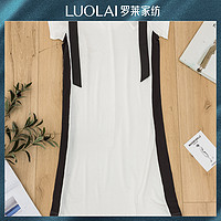 LUOLAI 罗莱家纺 罗莱 FH1033V领拼边针织女士家居裙