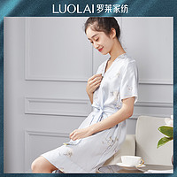 LUOLAI 罗莱家纺 罗莱 FH900条纹印花女式莱赛尔家居裙