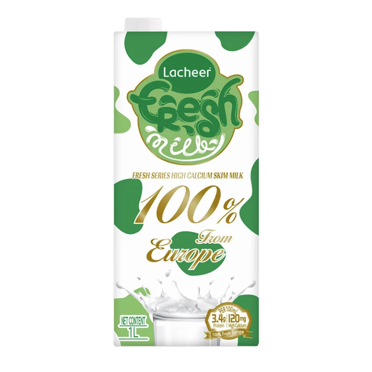 Lacheer 兰雀 唯鲜系列高钙脱脂纯牛奶 1L*6盒