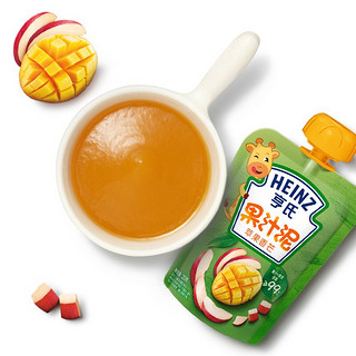 Heinz 亨氏 乐维滋系列 果泥 3段 苹果香芒味 120g*6袋