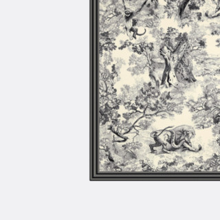 Dior 迪奥 TOILE DE JOUY 女士方巾 91JOU090I601_C900 黑色