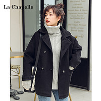 La Chapelle 拉夏贝尔 914613497 西装领双排扣呢大衣