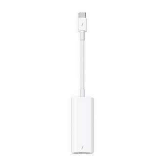 Apple苹果原装USB-C转雷雳2转换器Thunderbolt mac笔记本苹果电脑雷电3转雷电2 白色