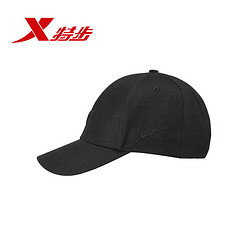 XTEP 特步 运动帽男女新款夏季鸭舌帽女情侣时尚帽子女防晒黑色潮棒球帽