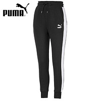 PUMA 彪马 Puma）女士针织休闲小脚收口T7运动长裤595882-01