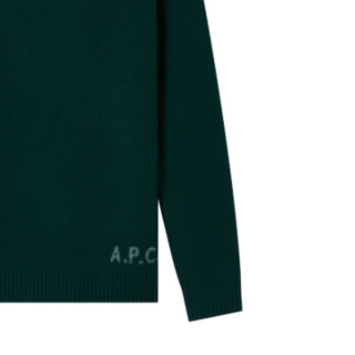 A.P.C. EDWARD 男士圆领针织衫 WVBAZ-H23059 深绿色 XS