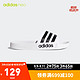 adidas ORIGINALS neo ADILETTE SHOWER 男女鞋夏季运动凉拖鞋AQ1702 白/黑 36.5(225mm)