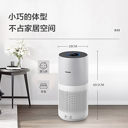 PHILIPS 飞利浦 空气净化器家用除雾霾 除细菌 除过敏原 除醛升级款 AC1736/00