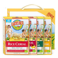 EARTH'S BEST 爱思贝 婴幼儿有机米粉 国行版 1段 大米粉+燕麦粉+玉米粉+3段 香蕉苹果大米粉 175g*4盒 礼盒装