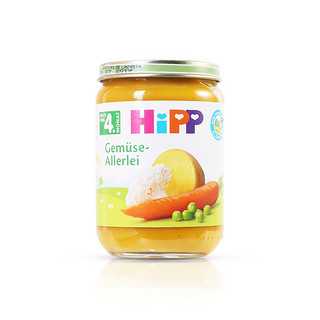 HiPP 喜宝 有机系列 果泥 德版 2段 蔬菜胡萝卜豌豆花菜土豆味 190g