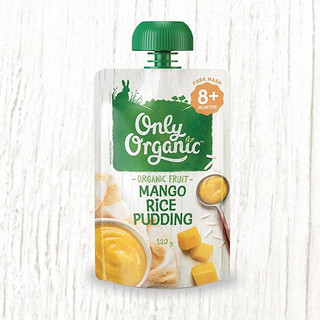 Only Organic 有机果泥 新西兰版 3段 芒果米饭布丁味 120g