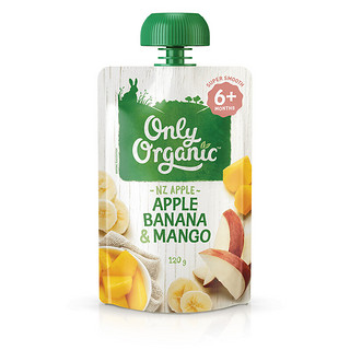 Only Organic 有机果泥 新西兰版 3段 苹果香蕉芒果味 120g