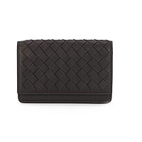 BOTTEGA VENETA 葆蝶家 男女款羊皮短款钱包 133945V001U2006 咖啡色