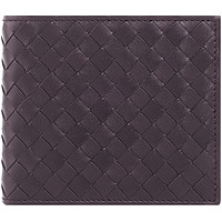 BOTTEGA VENETA 葆蝶家 男女款牛皮编织钱包 138625V46512006 深棕色