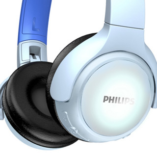 PHILIPS 飞利浦 TAKH402 耳罩式头戴式有线耳机 新蓝色 3.5mm