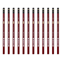 uni 三菱铅笔 HI-UNI 六角杆铅笔 H 12支装