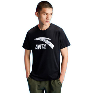 ANTA 安踏 生活系列 男子运动T恤 952128129-10 基础黑 XL