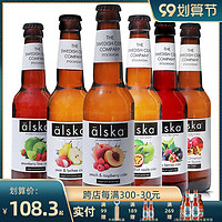 REKORDERLIG 瑞可德林 英国艾斯卡梨荔枝味草莓青柠味水蜜桃树莓味果味酒精酿啤酒  330ml*6