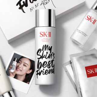 SK-II 护肤礼盒装 (PITERA精华系列护肤精华露75ml+嫩肤清莹露30ml+护肤洁面霜20g*2+面膜1片+微肌因修护焕采眼霜2.5g+紧肤抗皱修护系列赋活修护精华霜15g)