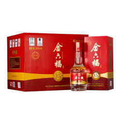 金六福白酒50度经典15浓香型粮食白酒475mlx6整箱口粮酒