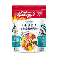 PLUS会员：Kellogg's 家乐氏 奇亚籽坚果大果粒水果麦片 400g