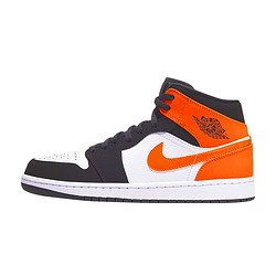 AIR JORDAN 1 Mid 黑橙扣碎 554724-058 黑橙扣碎 男子篮球鞋