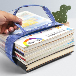 学科科目分类文件袋拉链语数英作业学生用透明a4资料语文数学分科书袋