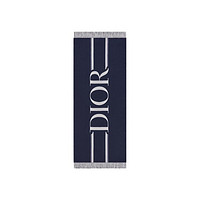 Dior 迪奥 男士羊毛围巾 11E0007A0456_C580 蓝色 196*70cm