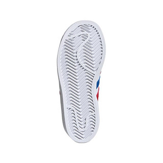 adidas ORIGINALS SUPERSTAR C 男童休闲运动鞋 FW5850 白/蓝/红 29码