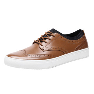 skechers斯凯奇marknasonlosangeles系列男士休闲皮鞋68634白兰地色43