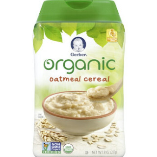 gerber嘉宝有机燕麦米粉美版1段227g