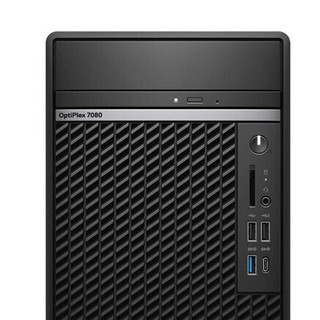 DELL 戴尔 OptiPlex 7090 MT 十代酷睿版 23.8英寸 商务台式机 黑色 (酷睿i7-10700、核芯显卡、16GB、1TB SSD、风冷、升降旋转)